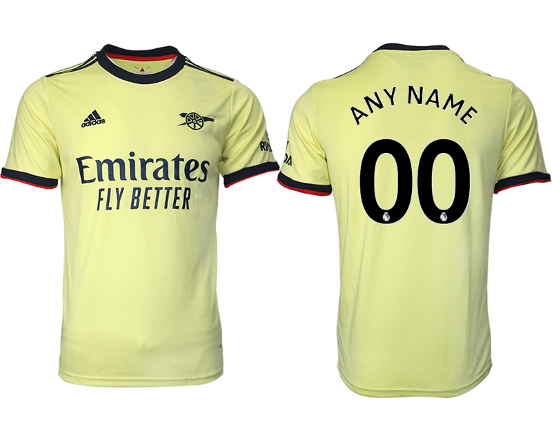 Men 2021-2022 Club Arsenal away aaa version green customized Soccer Jersey->customized soccer jersey->Custom Jersey